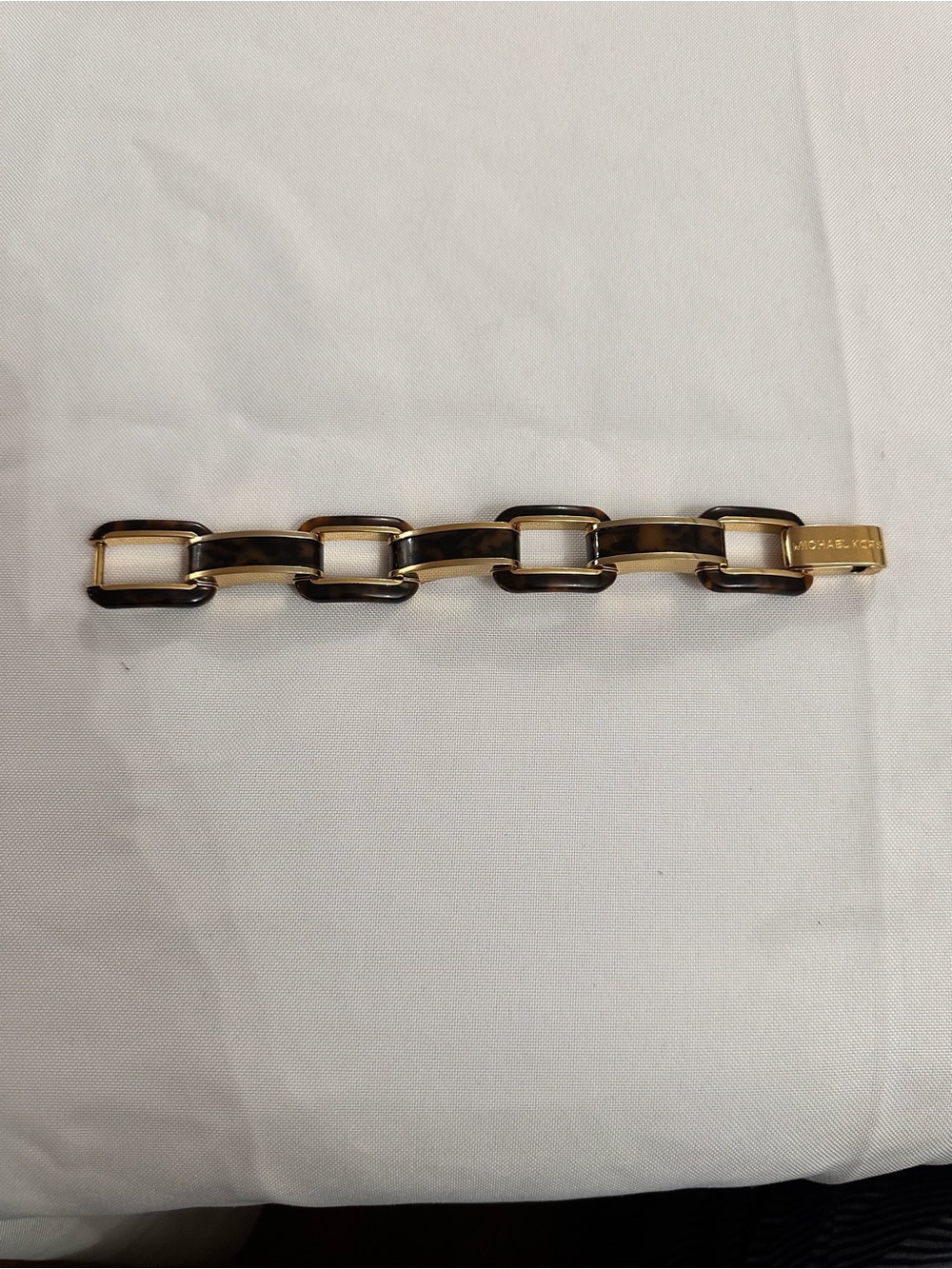 Michael Kors Gold and Tortoise Link Bracelet